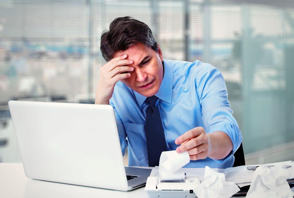 35195125 - accountant businessman having a stress